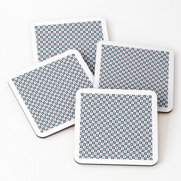 Item preview, Red White & Blue Squares & Diamonds Alternate Eternal Impressions  designed and sold by Alchemy-A-La-G.