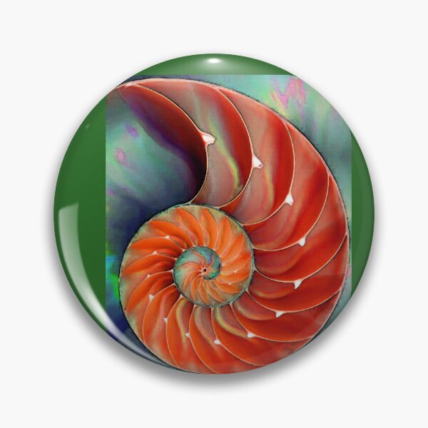 Item preview, Red Nautilus Shell - Sea Shells designed and sold by Sharon Cummings Art.