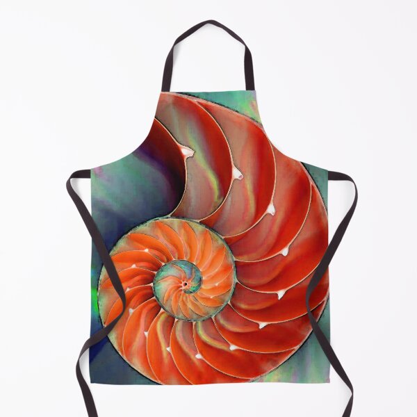 Item preview, Red Nautilus Shell - Sea Shells designed and sold by Sharon Cummings Art.