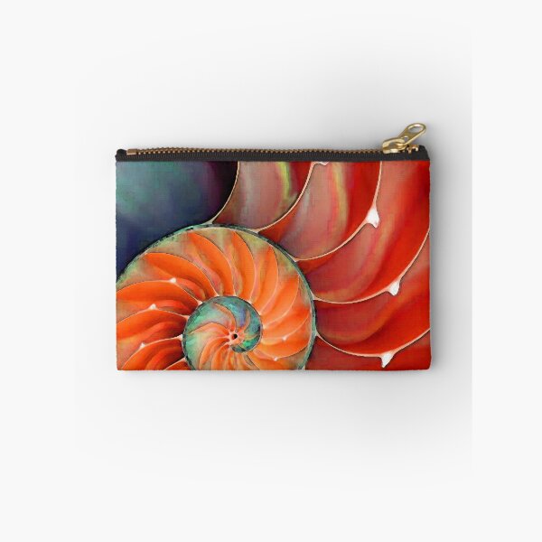 Item preview, Red Nautilus Shell - Sea Shells designed and sold by Sharon Cummings Art.