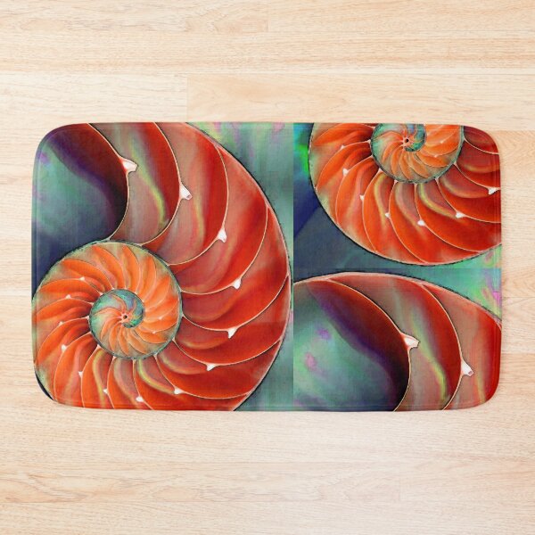 Item preview, Red Nautilus Shell - Sea Shells designed and sold by Sharon Cummings Art.