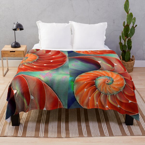 Item preview, Red Nautilus Shell - Sea Shells designed and sold by Sharon Cummings Art.