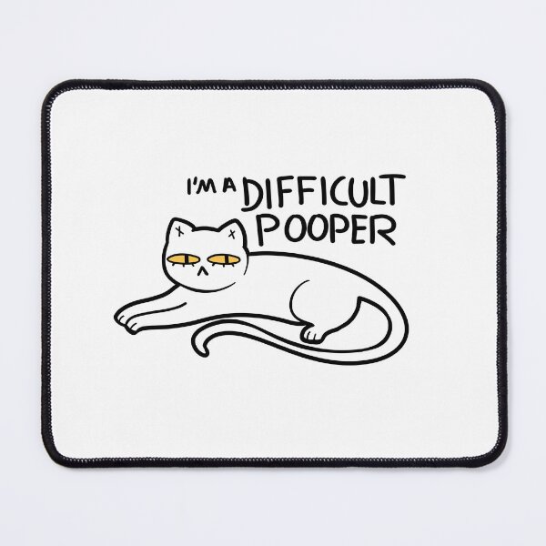 Artikelvorschau, I'm a Difficult Pooper - Cat IBS Aufkleber entworfen und verkauft von diremire.