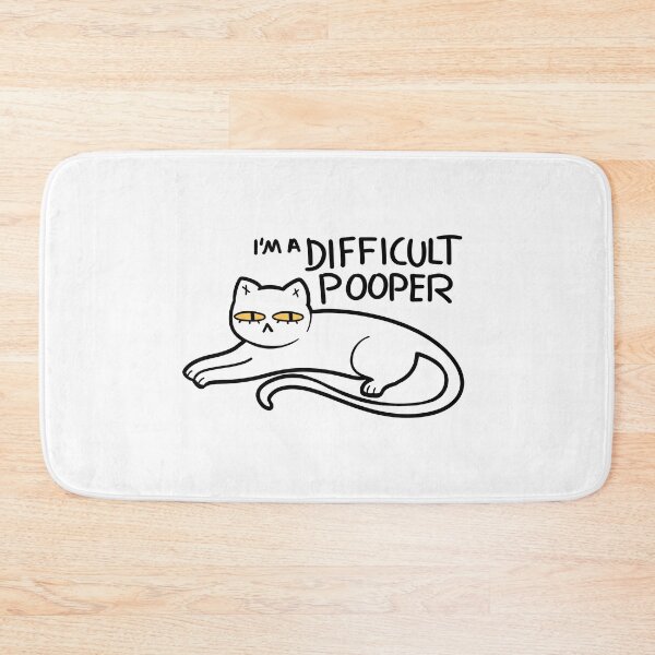 Artikelvorschau, I'm a Difficult Pooper - Cat IBS Aufkleber entworfen und verkauft von diremire.