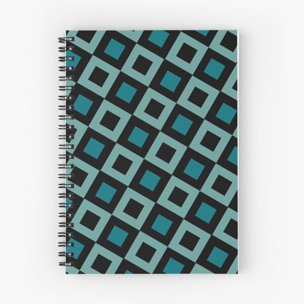 Item preview, Aqua & Teal Square Sequence Grid Eternal Impressions Textile designed and sold by Alchemy-A-La-G.