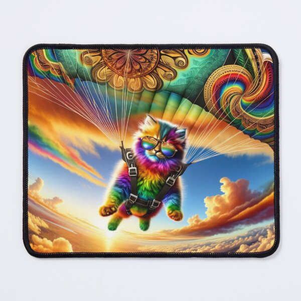 Item preview, Title: Āniwaniwa the Skydiving Ngeru (cat) designed and sold by Sienna Hamilton-Katene.