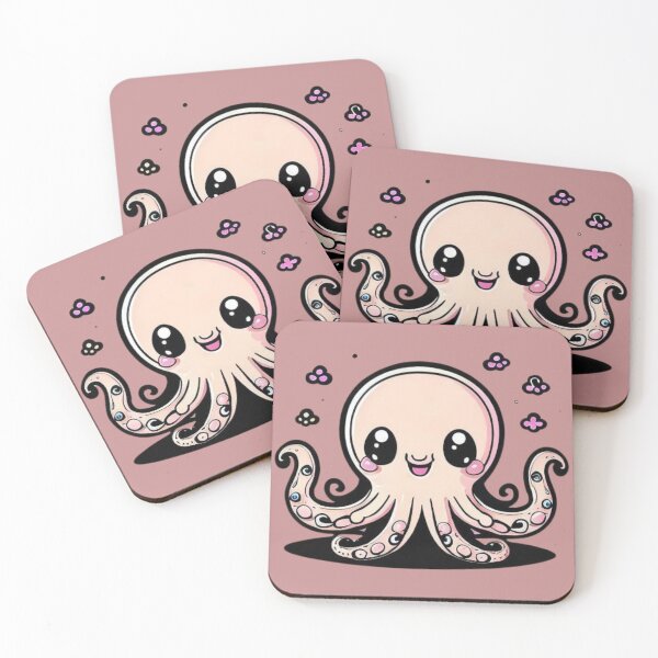Item preview, Ocean Charm - Cute Octopus Sticker designed and sold by hallwell.
