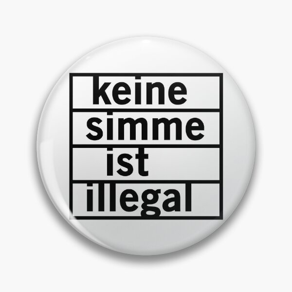 Item preview, No Simme is illegal (black) designed and sold by VEB Ostladen.