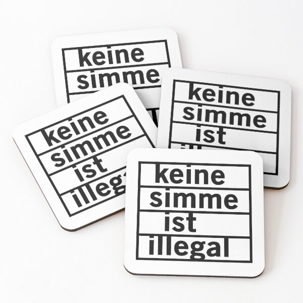 Item preview, No Simme is illegal (black) designed and sold by VEB Ostladen.