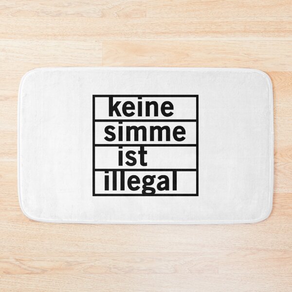 Item preview, No Simme is illegal (black) designed and sold by VEB Ostladen.