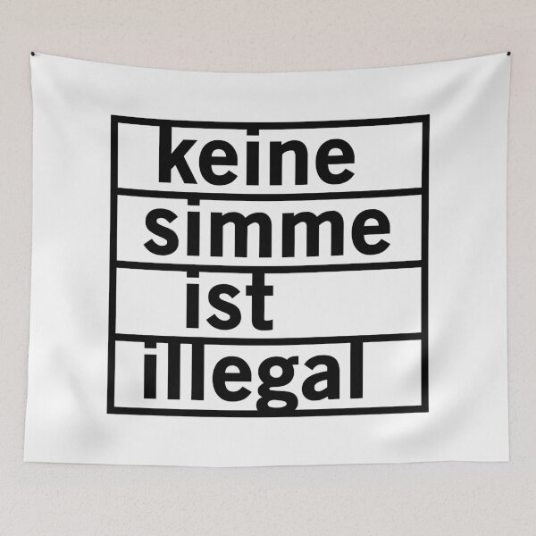 Item preview, No Simme is illegal (black) designed and sold by VEB Ostladen.