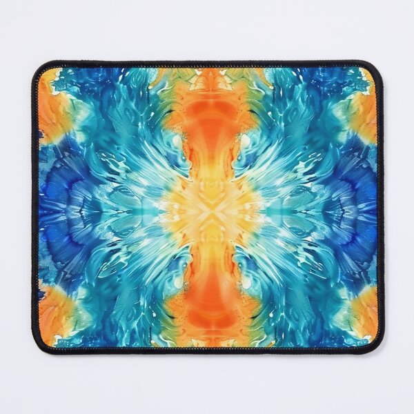 Item preview, Gem Within -- Colorful Retro Tie Dye Pattern  - Yellow Blue designed and sold by RoyalStarsPatts.