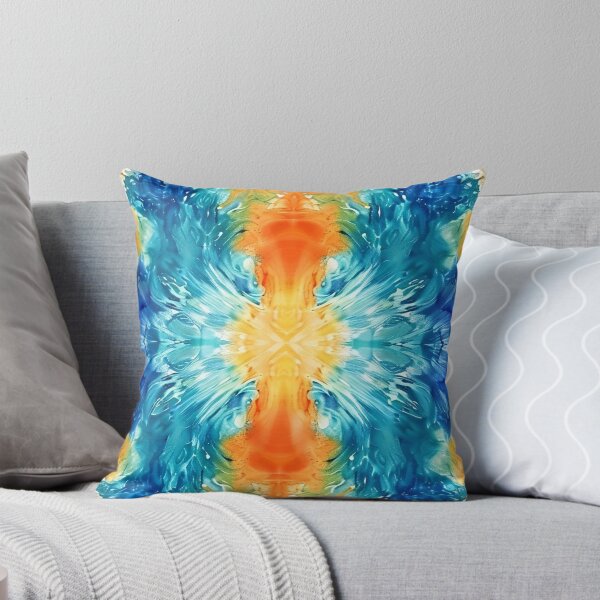 Item preview, Gem Within -- Colorful Retro Tie Dye Pattern  - Yellow Blue designed and sold by RoyalStarsPatts.