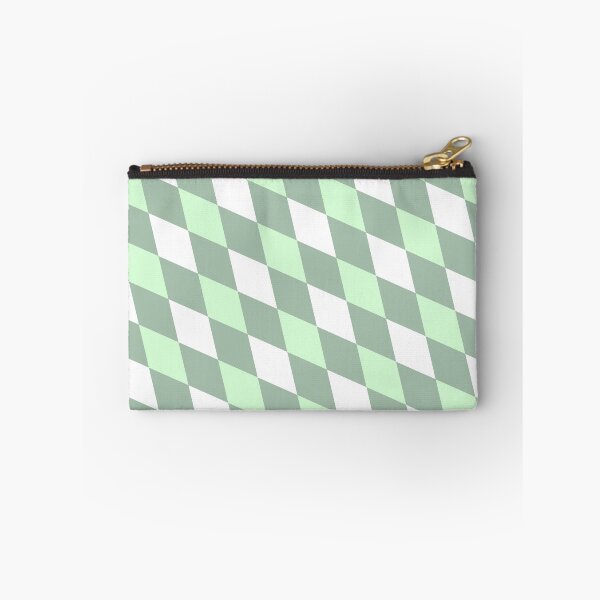 Item preview, Green & White Diamond Grid Seamless Eternal Impressions Textile designed and sold by Alchemy-A-La-G.
