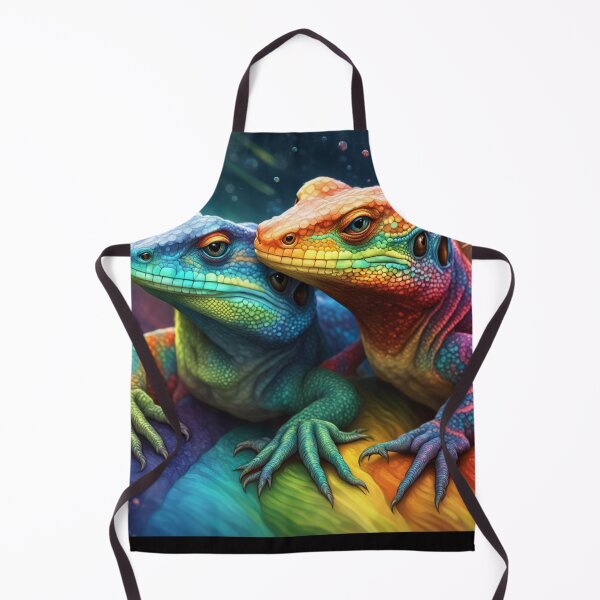 Item preview, Rainbow lizard love designed and sold by seahorse crossing.