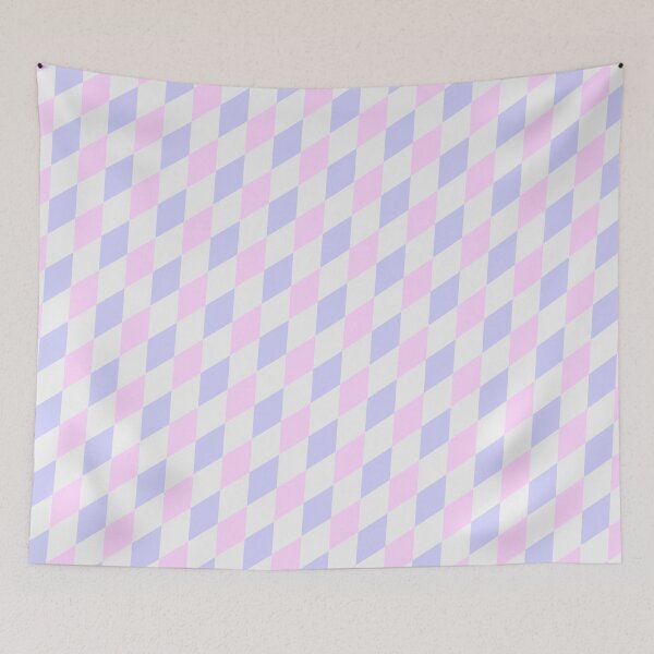 Item preview, Pastel Girl Diamond Grid Seamless Eternal Impressions Textile designed and sold by Alchemy-A-La-G.