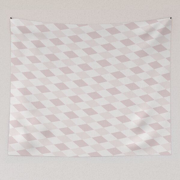 Item preview, Beige & Peach Diamond Grid Seamless Eternal Impressions Textile designed and sold by Alchemy-A-La-G.