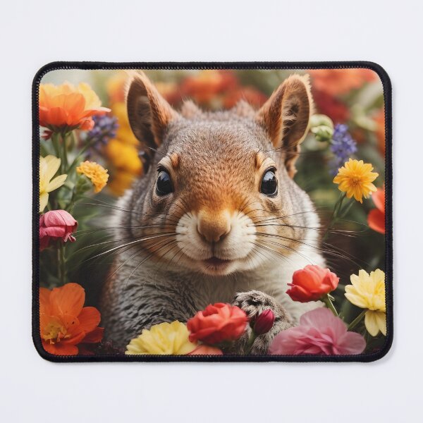 Item preview, Curious Squirrel in a Floral Paradise designed and sold by digiscapeart.