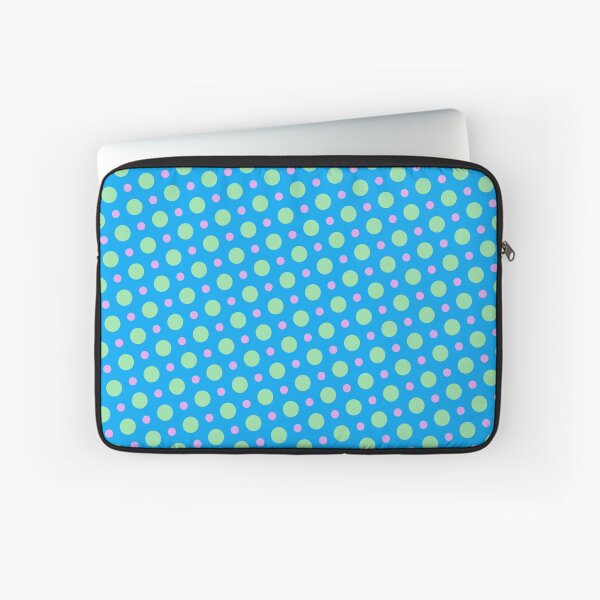 Item preview, Pink & Green Circle Polka Dots Eternal Impressions Blue designed and sold by Alchemy-A-La-G.