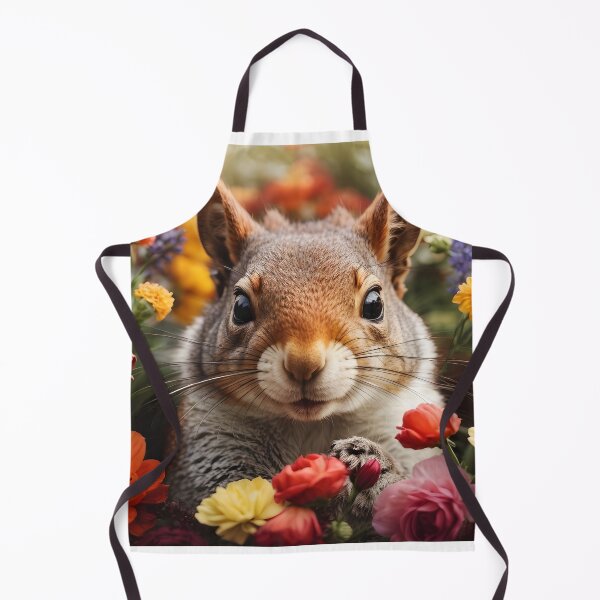 Item preview, Curious Squirrel in a Floral Paradise designed and sold by digiscapeart.