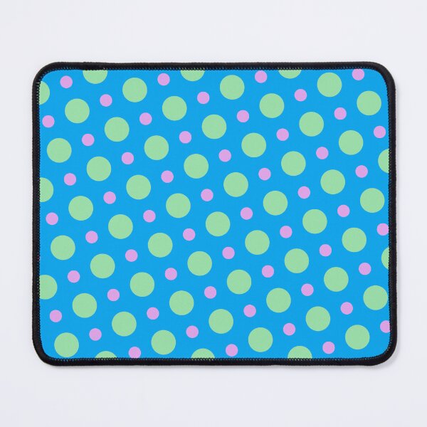 Item preview, Pink & Green Circle Polka Dots Eternal Impressions Blue designed and sold by Alchemy-A-La-G.