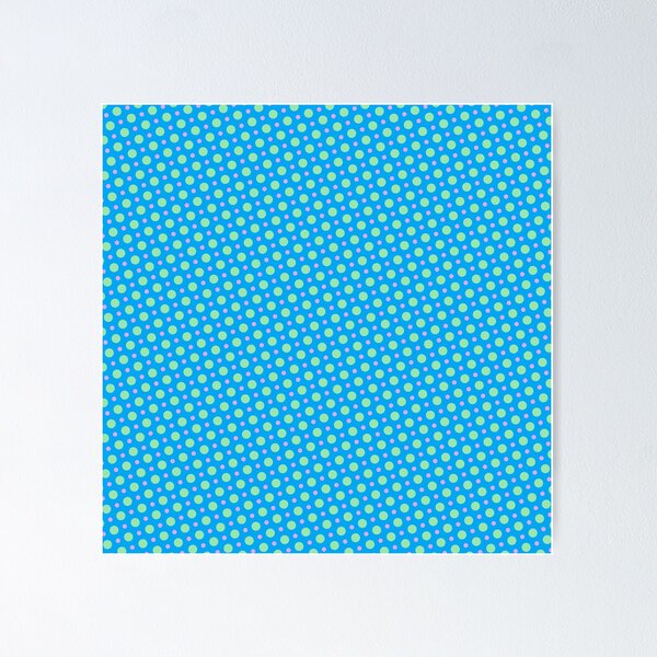 Item preview, Pink & Green Circle Polka Dots Eternal Impressions Blue designed and sold by Alchemy-A-La-G.
