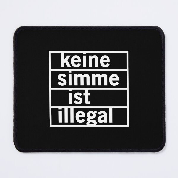 Item preview, No Simme is illegal (white) designed and sold by VEB Ostladen.