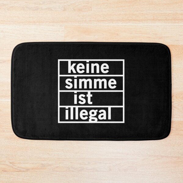 Item preview, No Simme is illegal (white) designed and sold by VEB Ostladen.