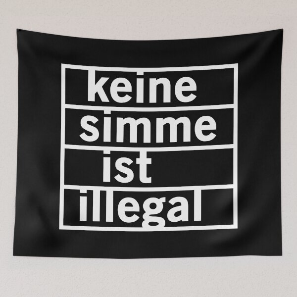 Item preview, No Simme is illegal (white) designed and sold by VEB Ostladen.