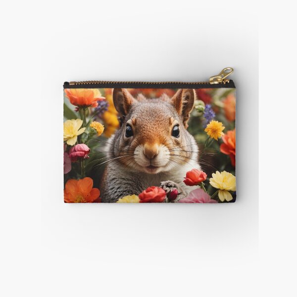 Item preview, Curious Squirrel in a Floral Paradise designed and sold by digiscapeart.