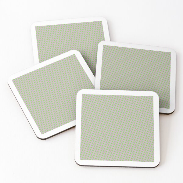 Item preview, Pink & Green Circle Polka Dots Eternal Impressions Grey designed and sold by Alchemy-A-La-G.
