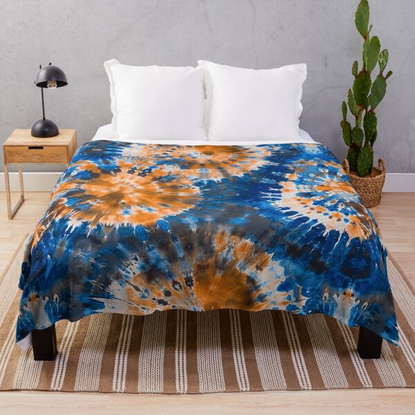 Artikelvorschau, Blaues Groovy-Tie-Dye-Muster - Spirituell psychedelisch - Blau entworfen und verkauft von RoyalStarsPatts.