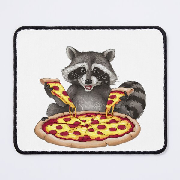 Item preview, Raccoon eating pizza designed and sold by Micjr.