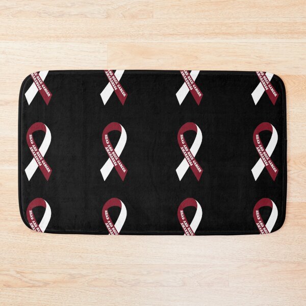 Item preview, Head and neck cancer awareness, Burgundy and white Ribbon, Head and neck ribbon designed and sold by BlueDiamond-19.