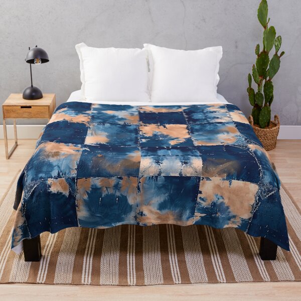Item preview, Beautiful Blue Psychedelic Tie Dye Pattern - Blue designed and sold by RoyalStarsPatts.