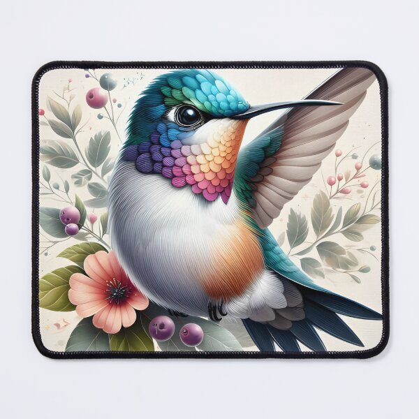 Item preview, Elegant Hummingbird - Graceful Bird Canvas Print designed and sold by StickerStudio27.
