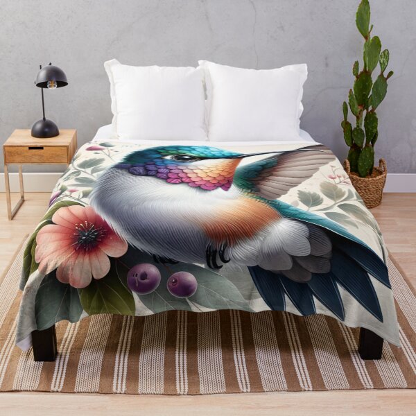 Item preview, Elegant Hummingbird - Graceful Bird Canvas Print designed and sold by StickerStudio27.