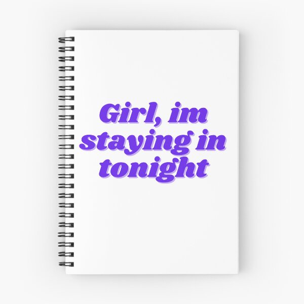 Artikelvorschau, Mädchen, ich bleibe heute Nacht im lila Design entworfen und verkauft von ChiWellness Shop.