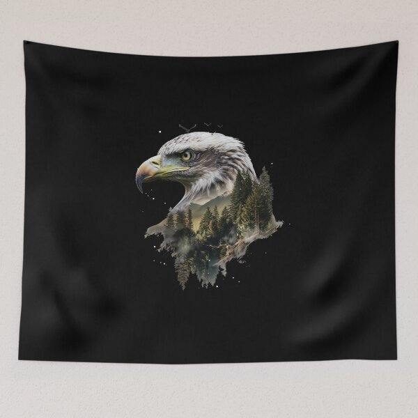 Item preview, My Spirit Mystical Animal is Eagle.Eagle head with nature designed and sold by elnexshop.