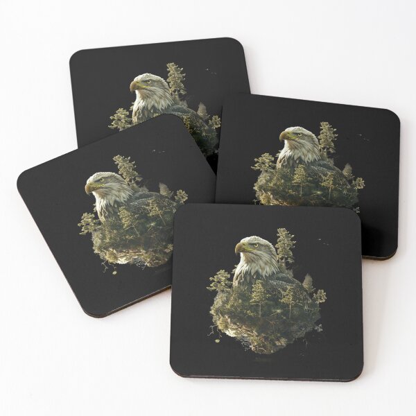 Item preview, My Spirit Mystical Animal is Eagle.Eagle head with nature designed and sold by elnexshop.