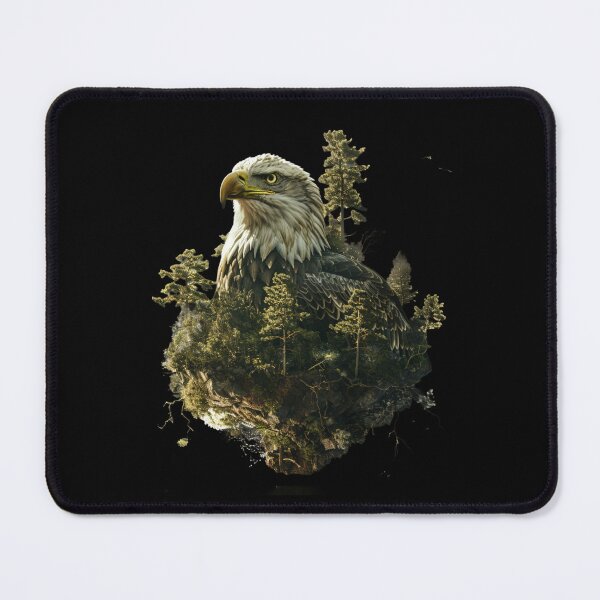Item preview, My Spirit Mystical Animal is Eagle.Eagle head with nature designed and sold by elnexshop.