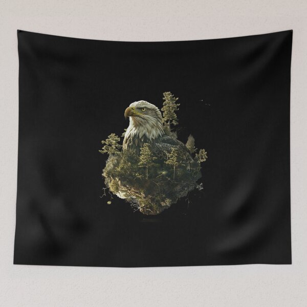 Item preview, My Spirit Mystical Animal is Eagle.Eagle head with nature designed and sold by elnexshop.