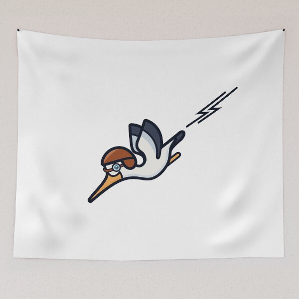 Item preview, Aviator Stork designed and sold by inksycutsy.