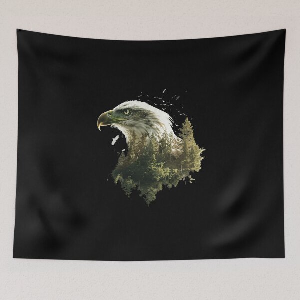 Item preview, My Spirit Mystical Animal is Eagle.Eagle head with nature designed and sold by elnexshop.
