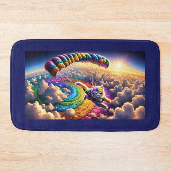 Item preview, Title: Rainbow Glide Ngeru (cat) designed and sold by Sienna Hamilton-Katene.