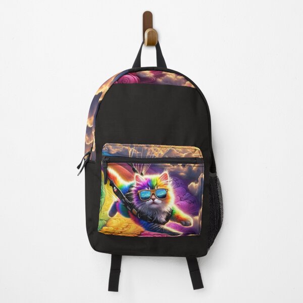 Item preview, Title: Rainbow Glide Ngeru (cat) designed and sold by Sienna Hamilton-Katene.