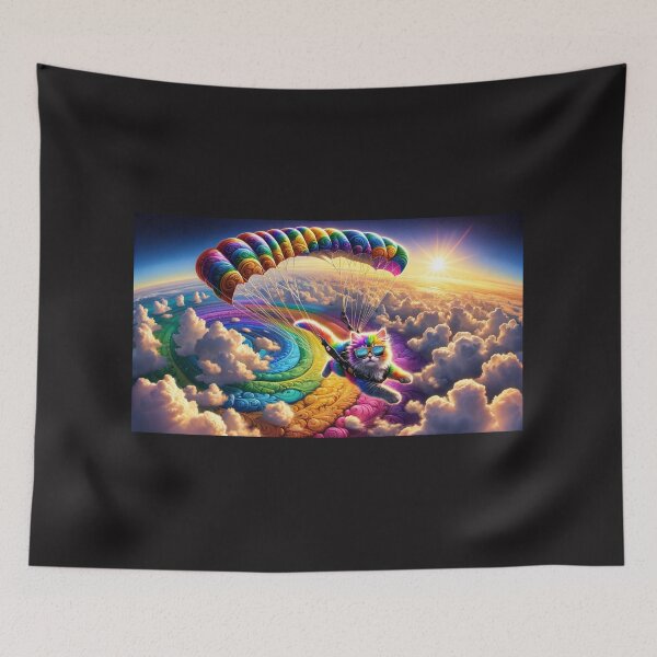 Item preview, Title: Rainbow Glide Ngeru (cat) designed and sold by Sienna Hamilton-Katene.