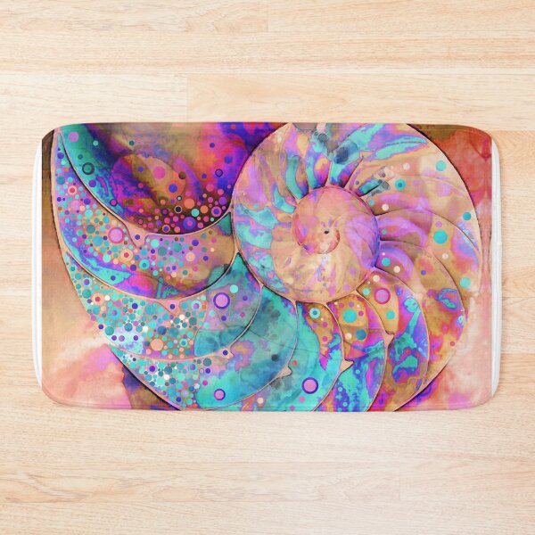 Item preview, Jubilant Magical Nautilus Shell Seashell Art designed and sold by Sharon Cummings Art.