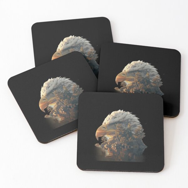 Item preview, My Spirit Mystical Animal is Eagle.Eagle head with nature designed and sold by elnexshop.