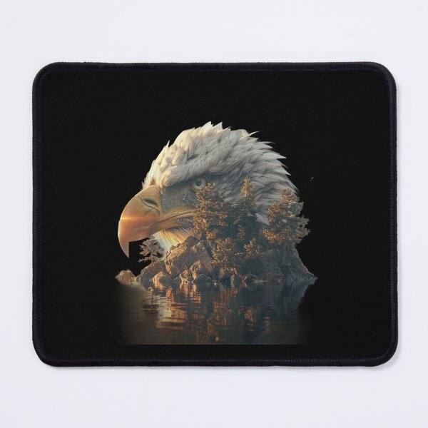 Item preview, My Spirit Mystical Animal is Eagle.Eagle head with nature designed and sold by elnexshop.
